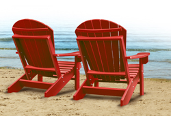 Deux chaises sur la plage